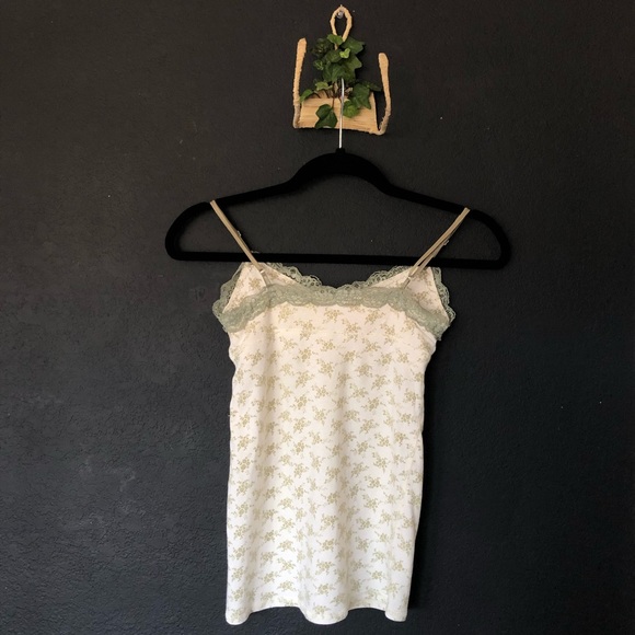 Heritage camisole w/ floral pattern & lace - Small - Picture 3 of 4